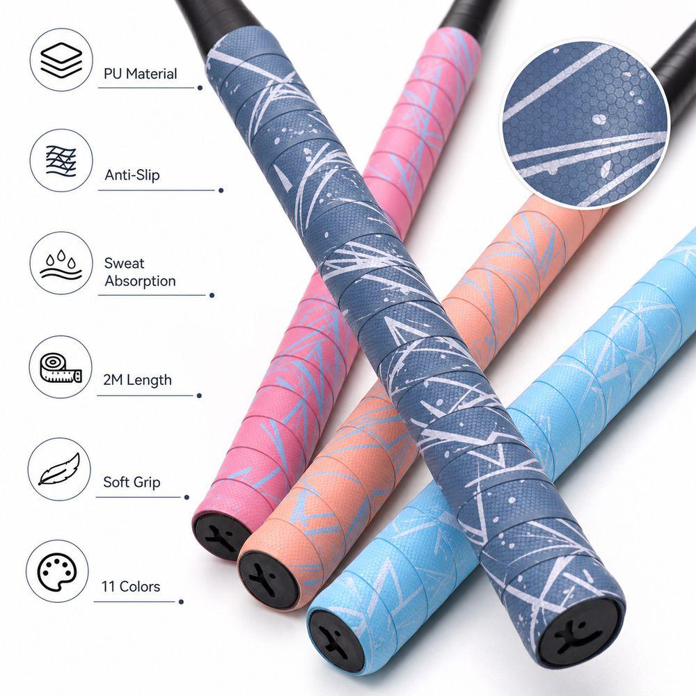Anti-slip Racket Handle Wrap 2M Anti-skid Grip Tape New Racket Grips Sweat Band  Fishing Rod