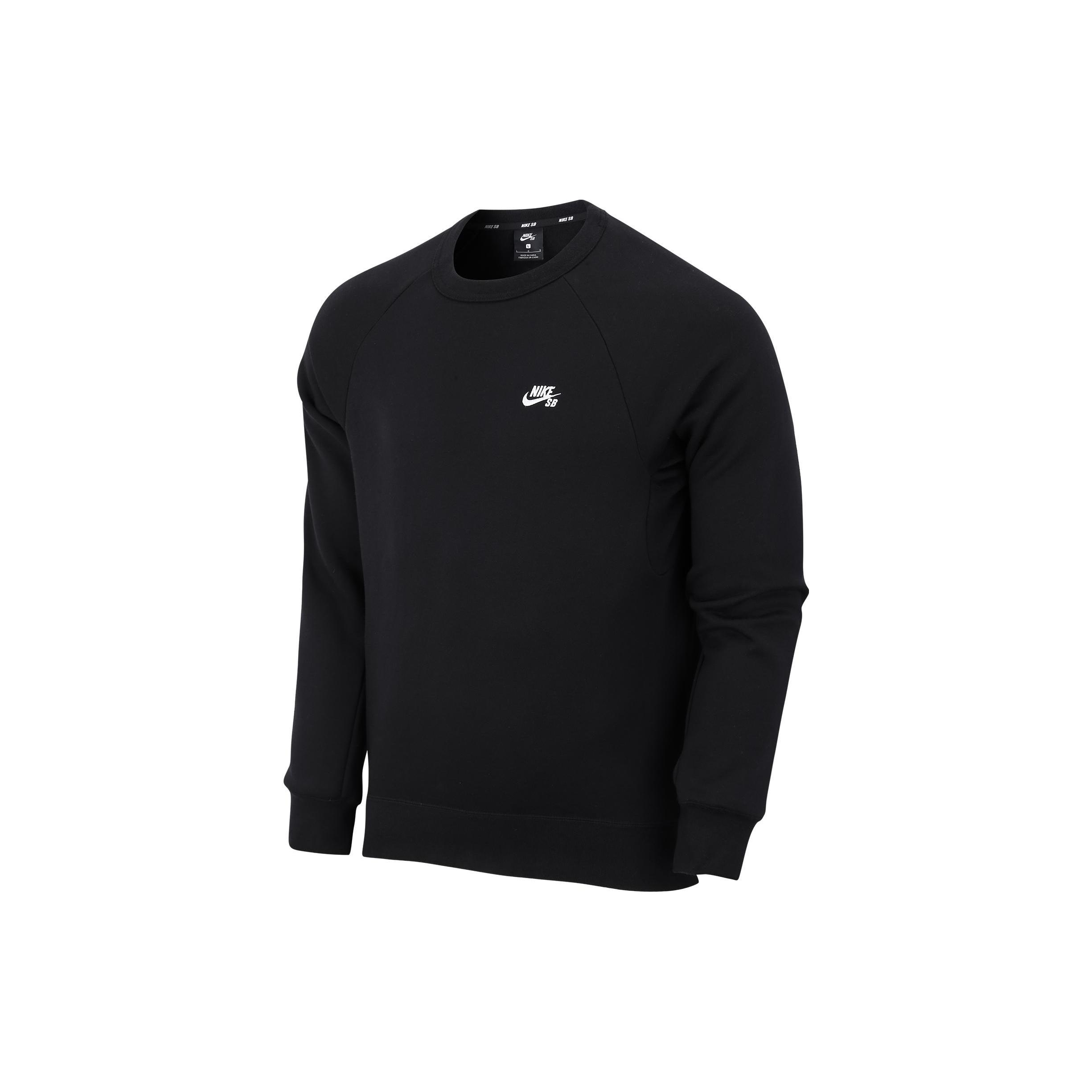 Nike SB Icon Crew Sweatshirt  Black  Men s AQ9564-010 S