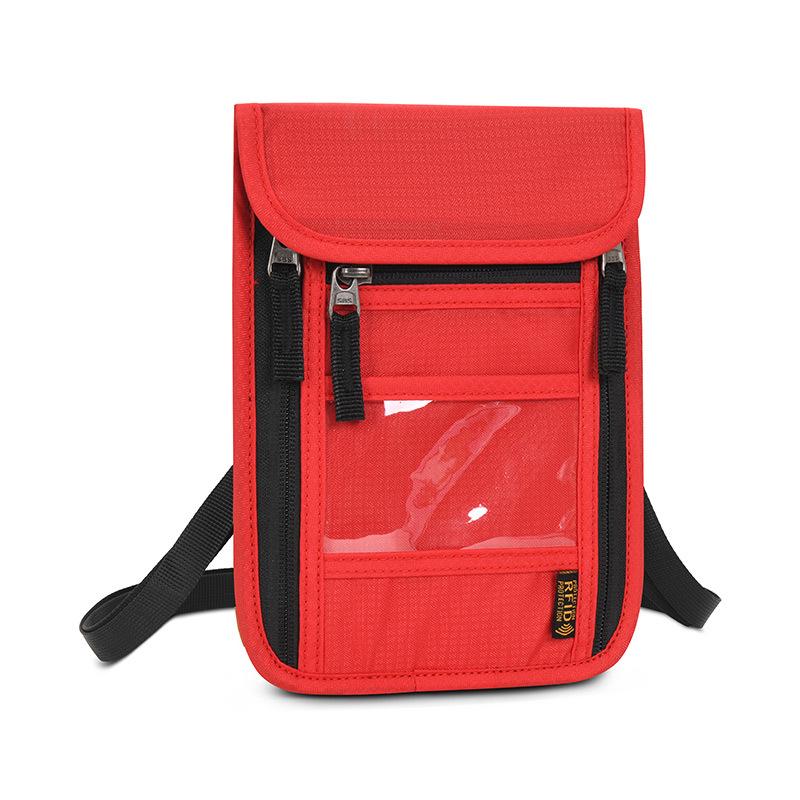 Multi-functional Anti-theft RFID Neck Lanyard: Portable ID & Passport Holder.