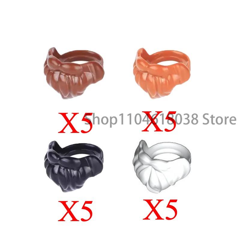 MOC Medieval Soldier Building Blocks King Beard Military Helmet Scarf Goggles Belt Cowboy Hat Duck Cap Mini Toys Bricks Gifts