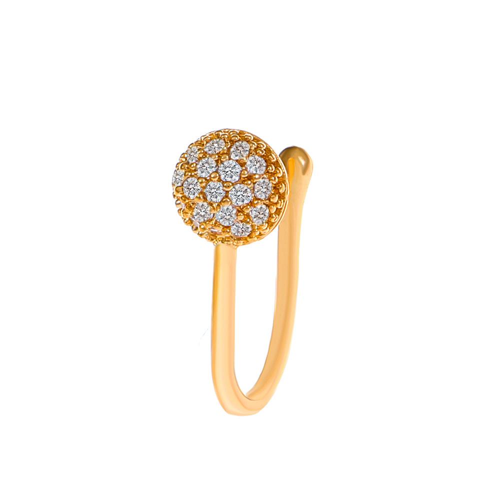 Non Perforated U-Shaped Nose Clip Copper Inlaid Zircon Star Shaped Heart Crown Nose Ring Nose Decoration Puncture Decoration