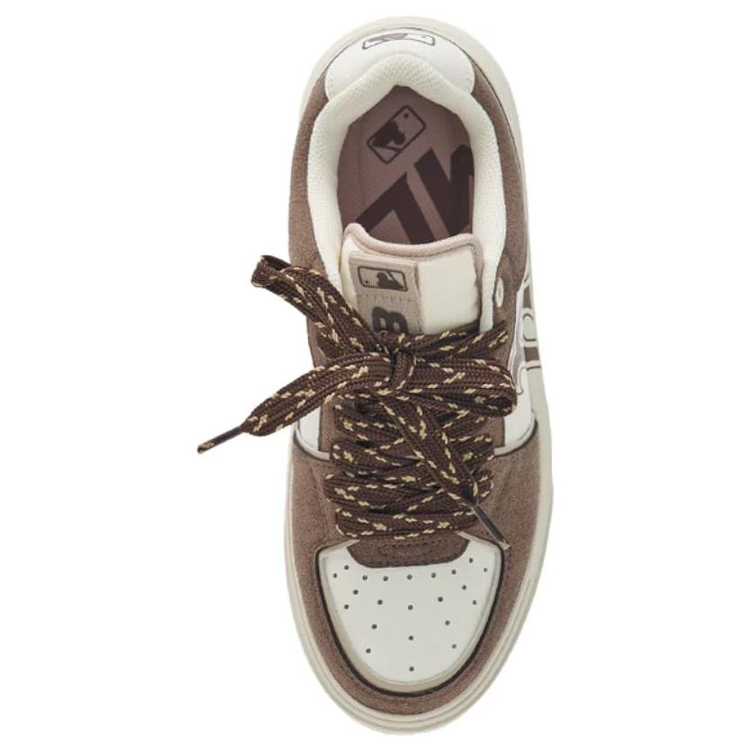 MLB Chunky Liner Comfortable Versatile Non-Slip Low-Top Skate Shoes Unisex sneaker Brown 3ASXCSD4N-43BRS