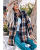 Azura Exchange Plaid Oversize Shacket with Rounded Hem