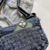 Women's Crossbody Bag Denim Bag Commuter Solid Color Shoulder Crossbody Bag
