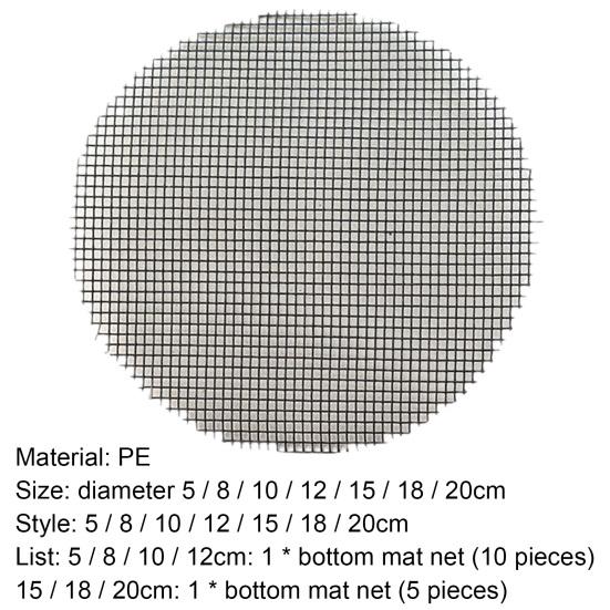 Mesh Mats Multi-function Leak-proof Plastic Flower Pot Practical Mesh Pad for Ceramic Basin