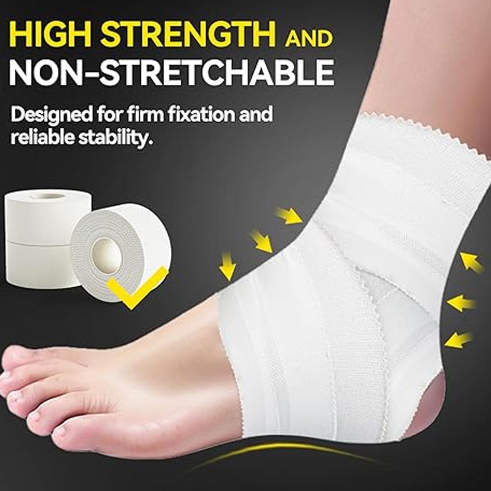 3 Rollen Sporttape Ohne klebrige Rückstände Hautfreundliches Verbandtuch Gaze für Sportler Trainer Workout