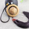 Aged Cliff Cypress Wood Pendant Bead - 40MM Wooden Rearview Mirror Decoration