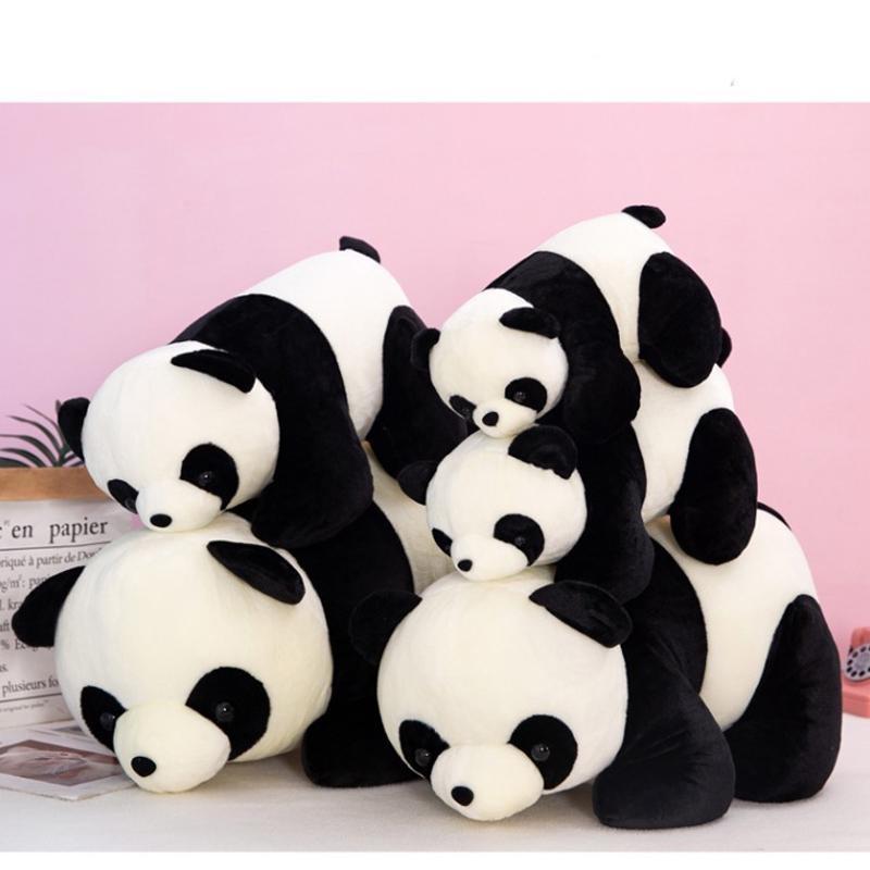 Weiches Pandakissen für Kinder und Erwachsene – großes Plüschtier mit flauschigem Fell – 9 cm/15 cm/25 cm/30 cm/35 cm/40 cm/45 cm/50 cm/60 cm