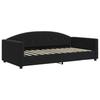 Extendable Daybed with Mattresses Black 100x200 Cm Velvet