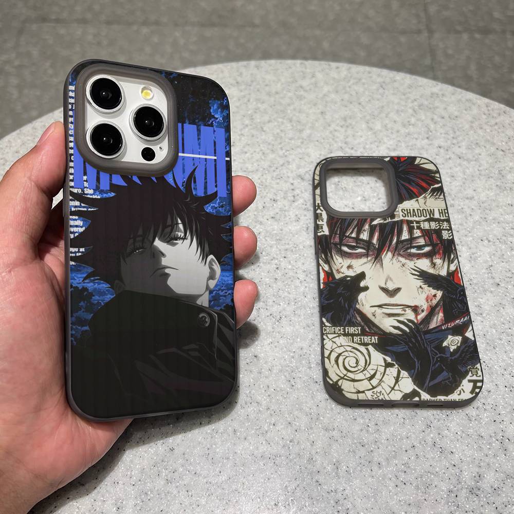 Anime F-Fushiguro M-Megumi Phone Case For IPhone 16 15 17 Pro 11 12 13 14 Pro Max Plus Soft Ripple Silicone Cover Shell