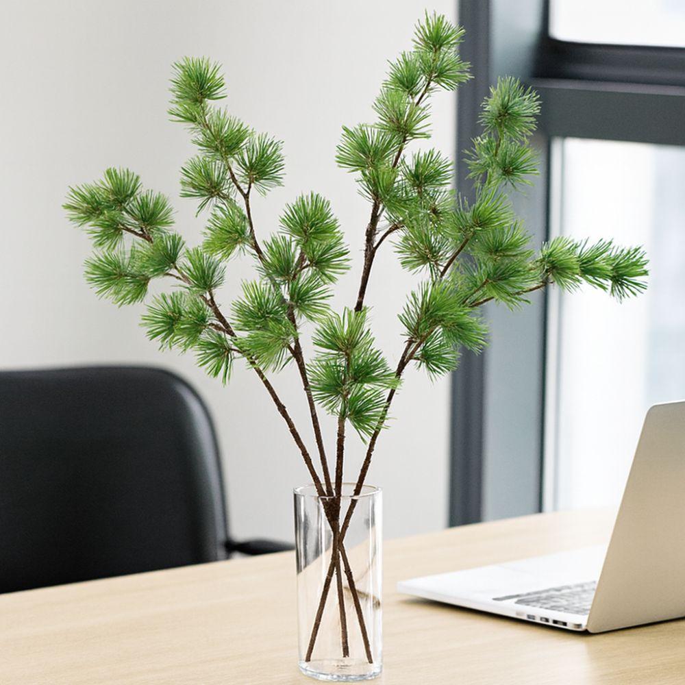 Plastic Artificial Pine Branch Luxury Fake Plants Pine Trees Plants  Home Decoration