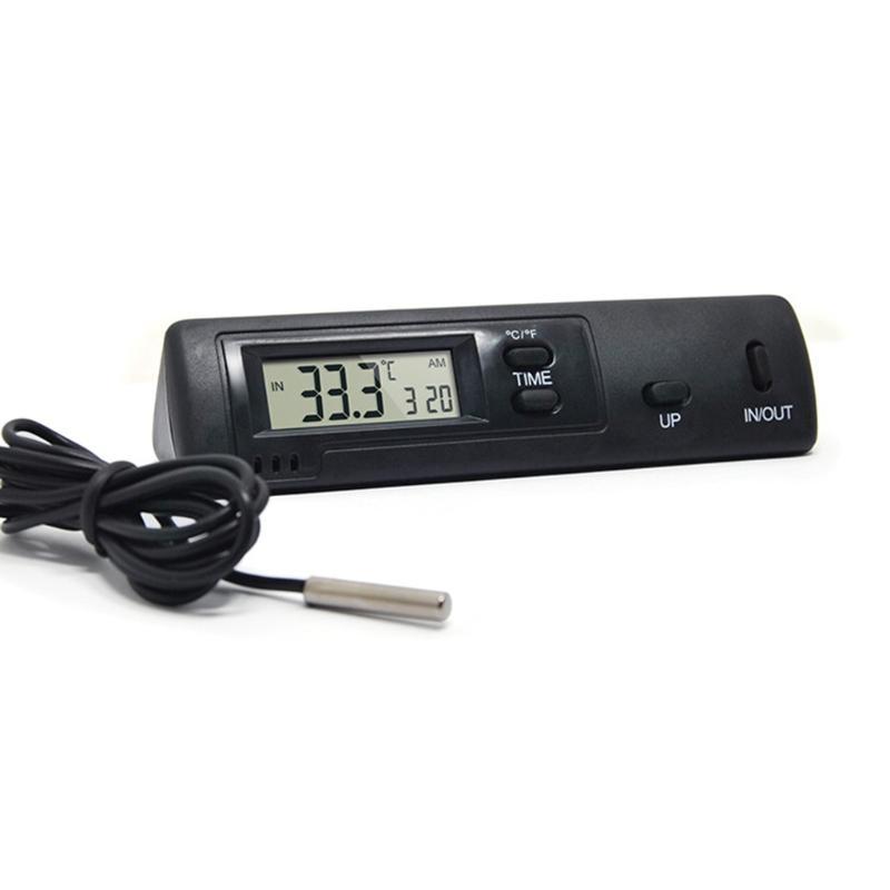 Indoor Convenient Temperature Probe in out Lcd Dual-way Digital Thermometer Clock Thin for Shell Portable Temp Te