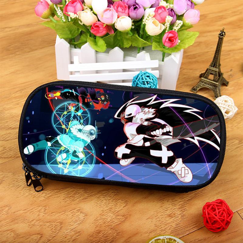 Undertale Pencil Case Large Capacity Nylon Organizer For Students And Artists