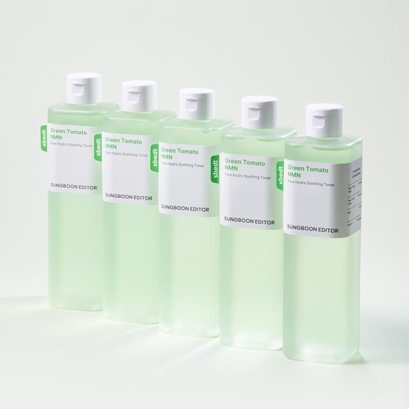 SUNGBOON EDITOR Zelený rajčatový NMN pór hydratační zklidňující toner 350 ml