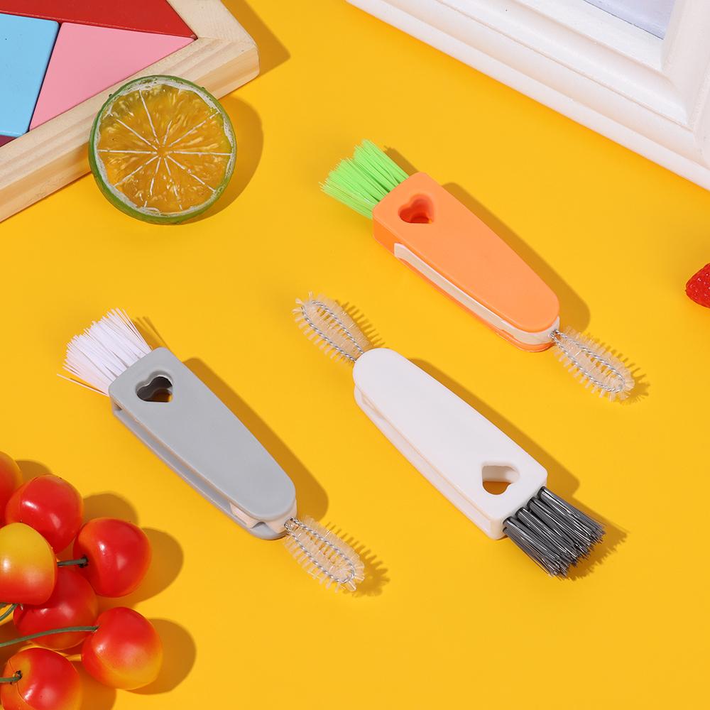 

Інструмент для чищення ланчбоксів Кришка чашки Гумове кільце Кришка для чищення Щітка для чищення Засіб для чищення пляшок з молоком помаранчевий