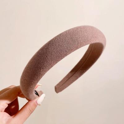 Niet-getand Hoofdband Voor Het Drukken van Pony En Gebroken Haar, Zwart En Bruin Gezichtsreiniging Haaraccessoires Voor Vrouwen