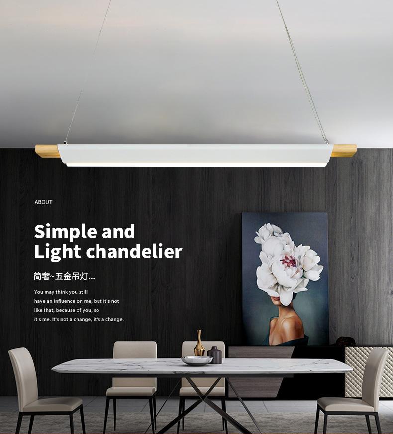 Simple light luxury living room chandelier dining coffee shop hardware creative lamps exhibition hall led