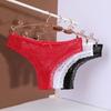 Transparent Mesh Briefs Women Low Waist Romantic T Panties Mesh Sheer Lace Thong  Ladies Girls Gift