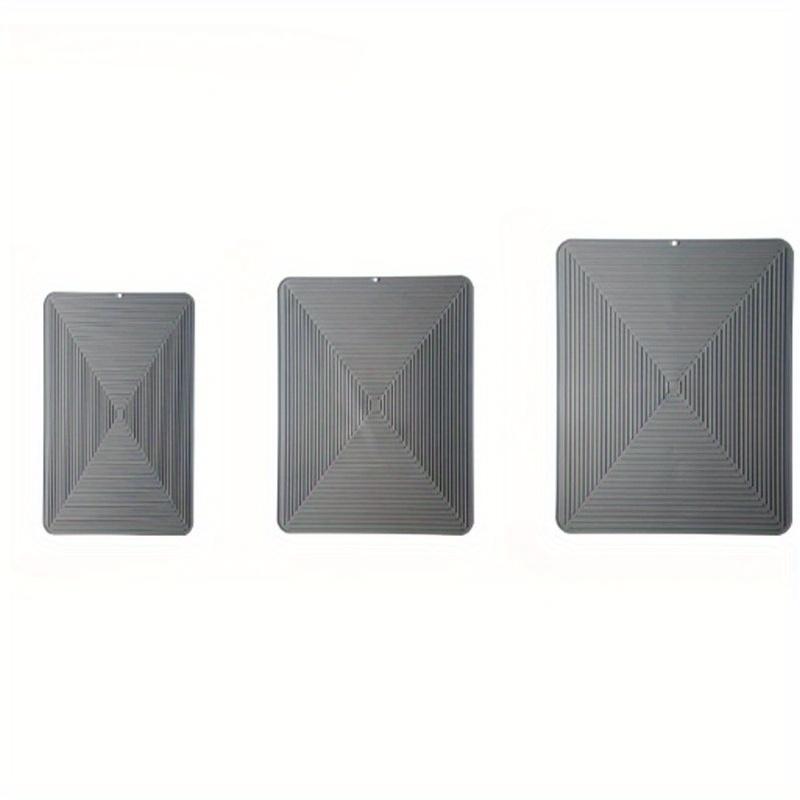 100% Waterproof BPA Free Silicone Dish Drying Mat Large Drainer Mat Protection Heat Resistant Trivet Counter Top Mat Sink Non