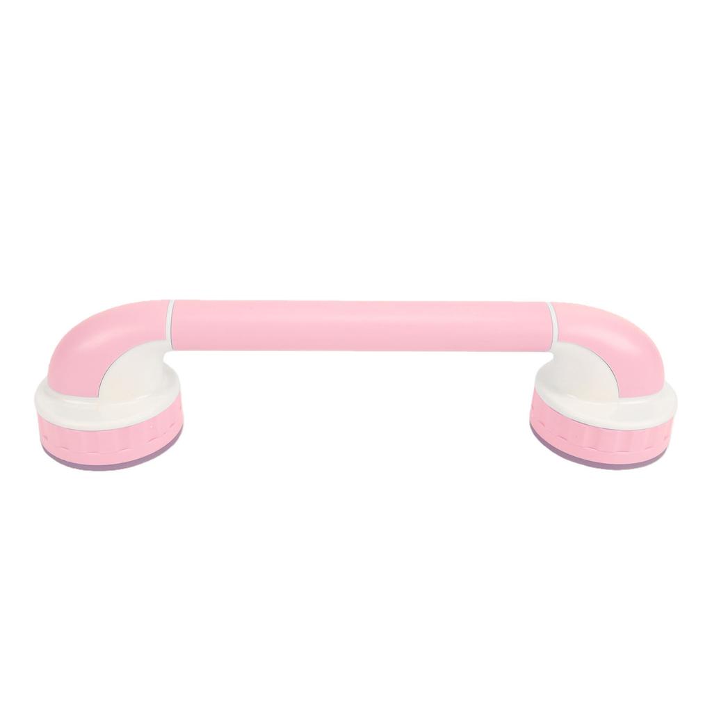 Suction Shower Grab 14.37 Inch Length Heavy Duty Safety Bar Bathtub Grab Bar for Baby Kids Pink