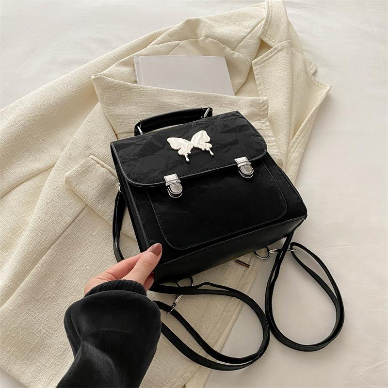 New Spring and Summer Fashion Backpack for Women Butterfly Hand Held Travel Bag Multifunctional Female Student Backpack Shoulder Bag