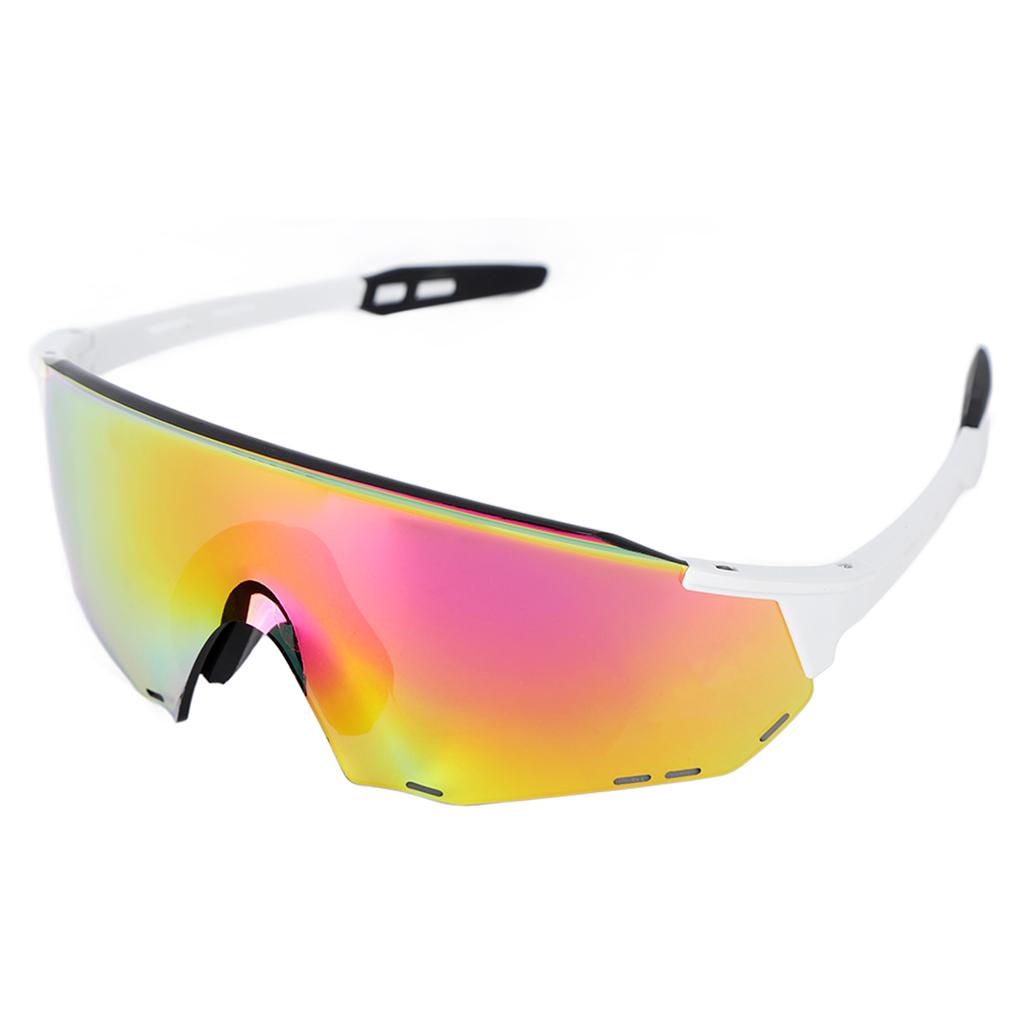 Polarized Photochromic Cycling Glasses Wind Proof Fashion Sports Sunglasses for Men Women White Pink
