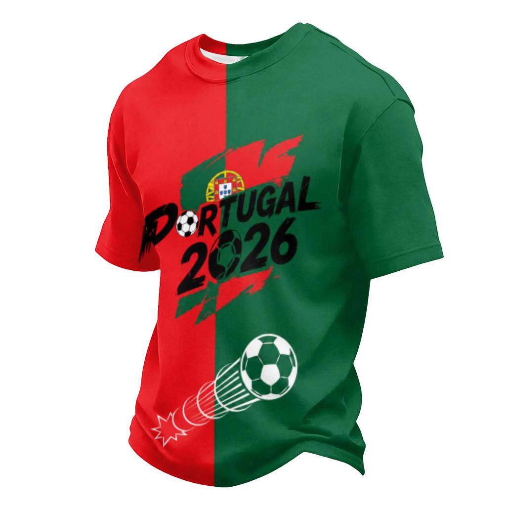 Men’s Lightweight Mesh Crew Neck Short Sleeve Top with Football Print Quick Dry Breathable Casual Athletic Shirt