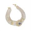 Collana corta da donna retrò con perle multiple, esagerata e atmosferica