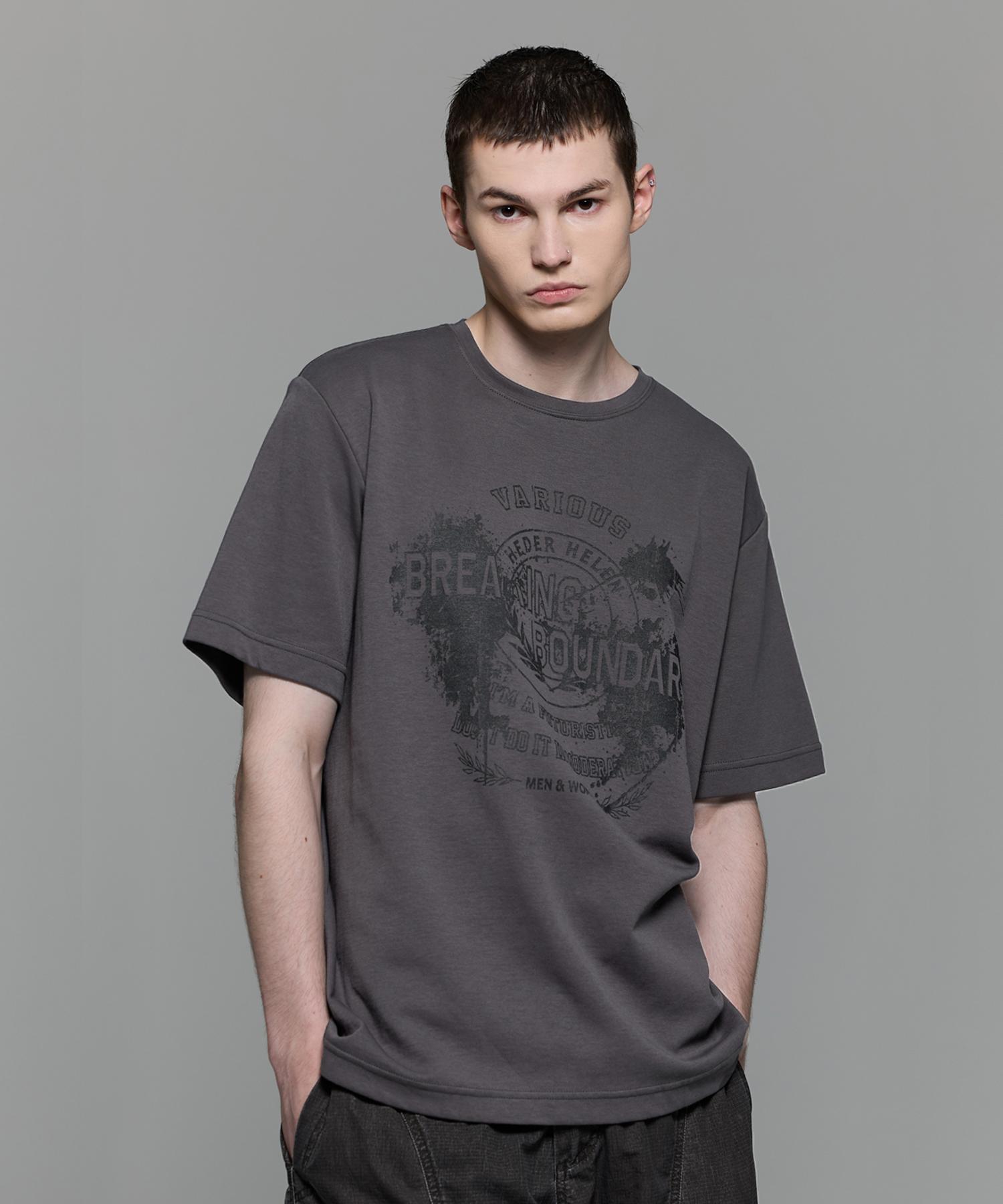Heather Helen Various K/Grey Half-T S