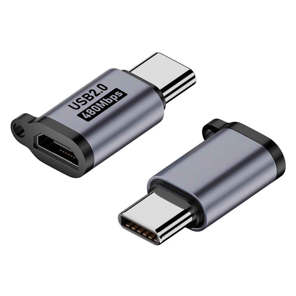 2/4PCS Type-C Female To Micro USB Male/Mini USB Male Micro USB Female To Type-C/Mini USB Male 480Mbps 5V 2A for Phone/Tablet/PC