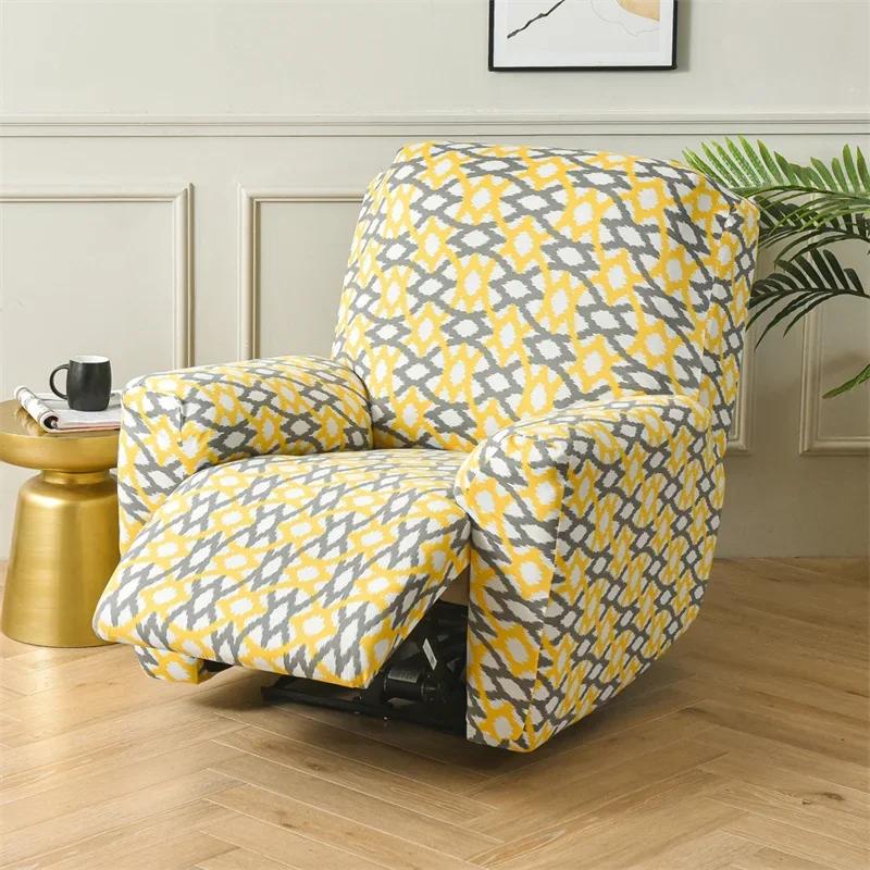 1 2 3 Seater Recliner Sofa Cover Stretch  Chair Cover Elastic Sofa Slipcovers for Living Room Armchair Furniture Covers