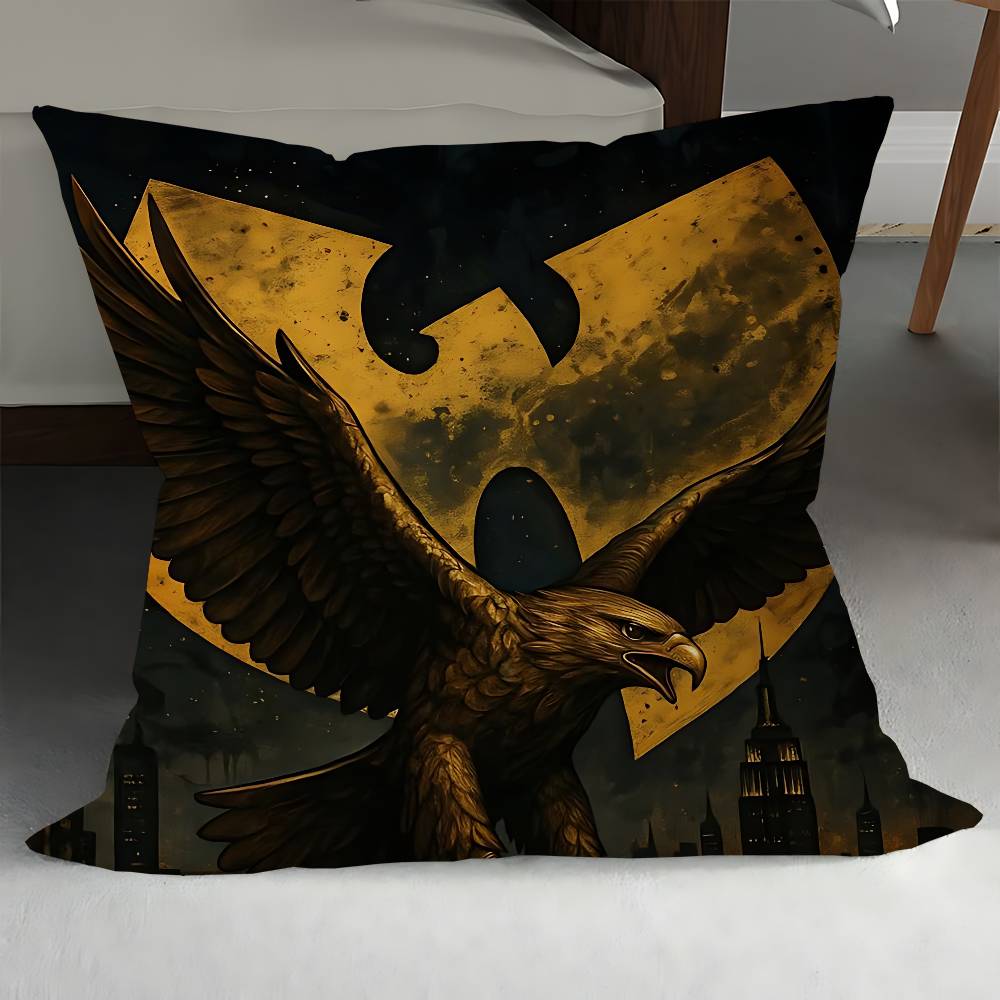 Art W-Wu T-Tang Clan Maple Cushion Cover Inches Farmhouse Decor Home Throw Pillow Covers For Couch Decorations