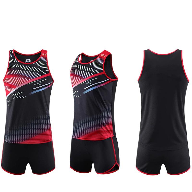 

Male s and Ladies s Learner Suit Middle Track and Field Training Uniform Printing Marathon Track Suit High Quality Practical Daily Use Men s-4XL чорний