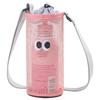 Premium Cute Cartoon Eyes Mesh Water Bottle Bag Adjustable Strap Drawstring Bottle Sling for Outdoor Travel