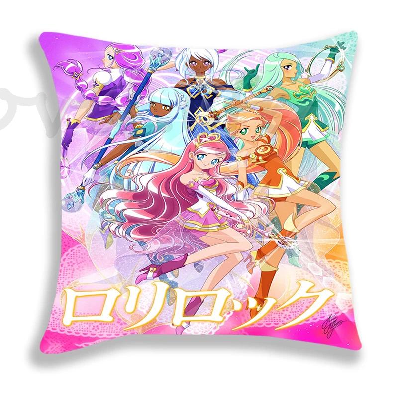 LoliRock Pillow Case Cartoon Cushion Covers Sofa Bed Home Decorative Pillow Covers Single-Sided Printed Kids Pillowcase 45*45cm
