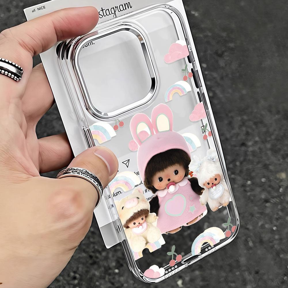 Cute Monchhichis New Ins Phone Case For Xiaomi Redmi Note A5 A3 15 14 13 14c 13c 12 11 12s 12c 10c 10 9 Pro Plus 4G 5G Cover