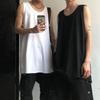 Summer New Arrival Trendy Loose Street Casual Pure Color Distressed Worn Edge Inner Wear Blouse Ins Vest T-shirt for Men