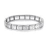 Braccialetti Charm Italiani Fai da Te Catena di Base Bracciale in Acciaio Inossidabile Moduli Assemblati Versatili Regalo Ideale 9mm Universale Dropshipping