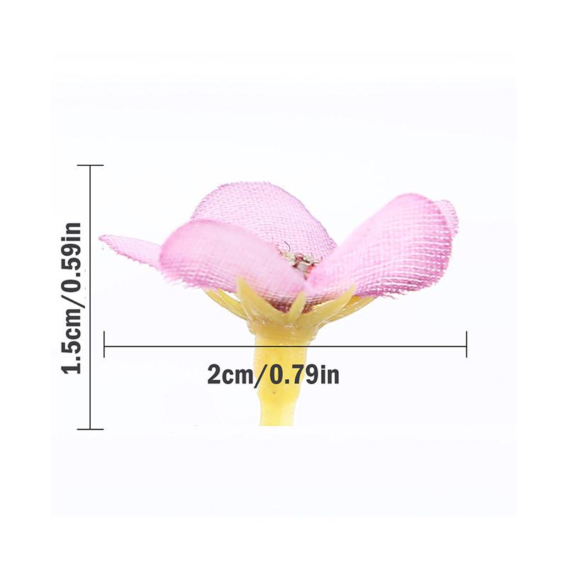 100Pcs 2Cm Multicolor Daisy Flower Head Mini Silk Artificial Flower For Weddin