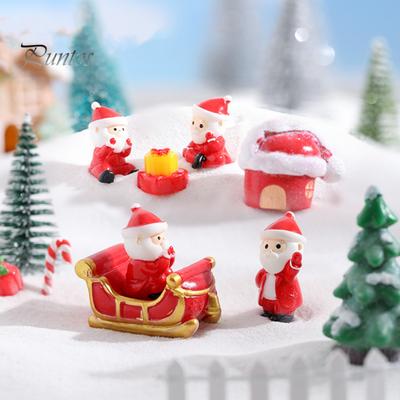 Faydalı Aşınmaya dayanıklı Sevimli Noel Dekorasyon Heykelcik Ev için Noel Reçine Elk Noel Baba