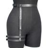 Modische Damen PU-Leder Bein Harness Körper Harness Brust Punk Gothic Bein Strumpfhalter Gürtel Gothic Taillengürtel Bekleidung Accessor