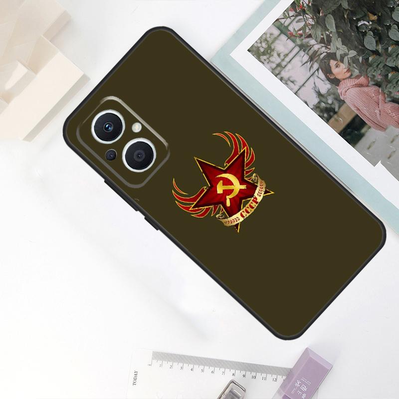 CCCP Soviet Union Russia Case For OPPO Reno 11F 10 Pro 4 5 6 7 8 Lite 4Z 5Z 8T OPPO Find X5 X6 Pro X2 X3 Neo Cover