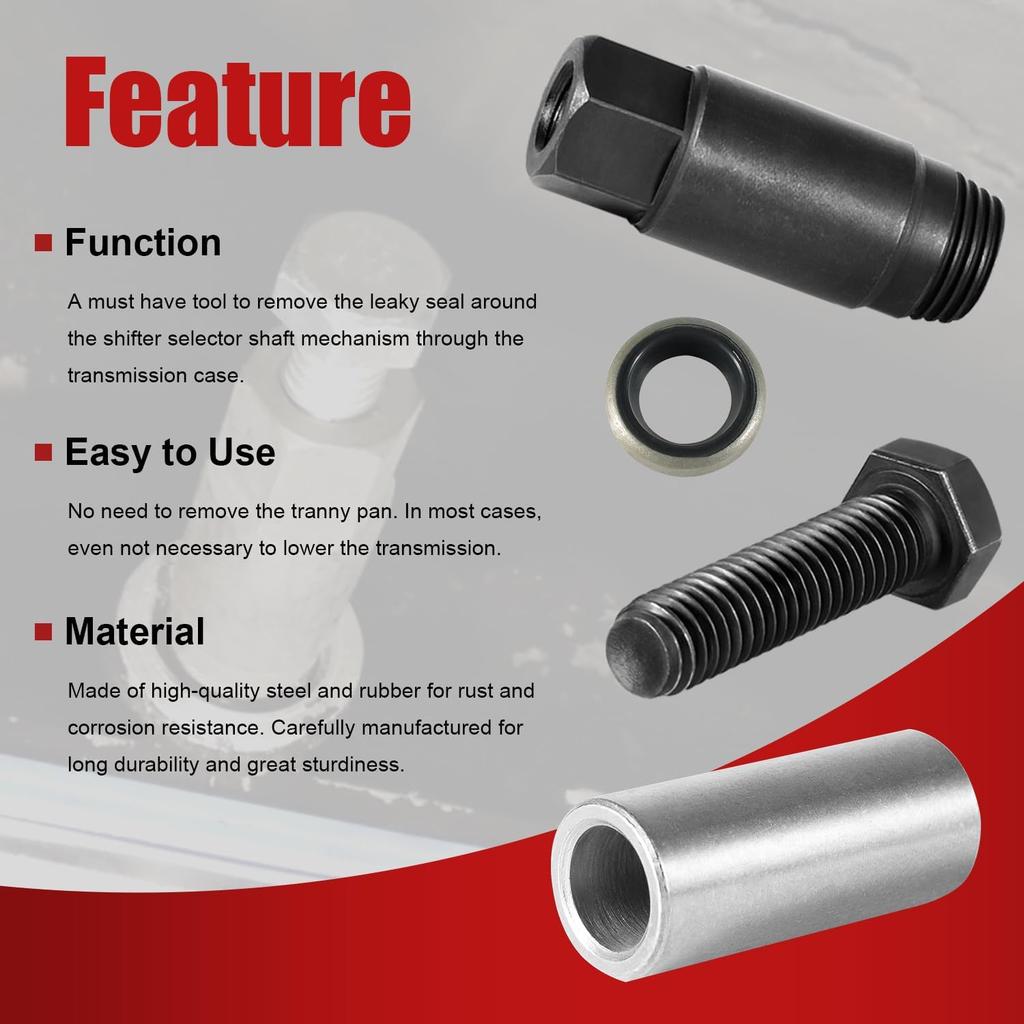 Ersetzt für GM Getriebeschalthebel Dichtungsentferner Höher Kompatibel mit GM Turbo 300 350 400 425 475 700-R4 4L60 Inklusive Dichtung