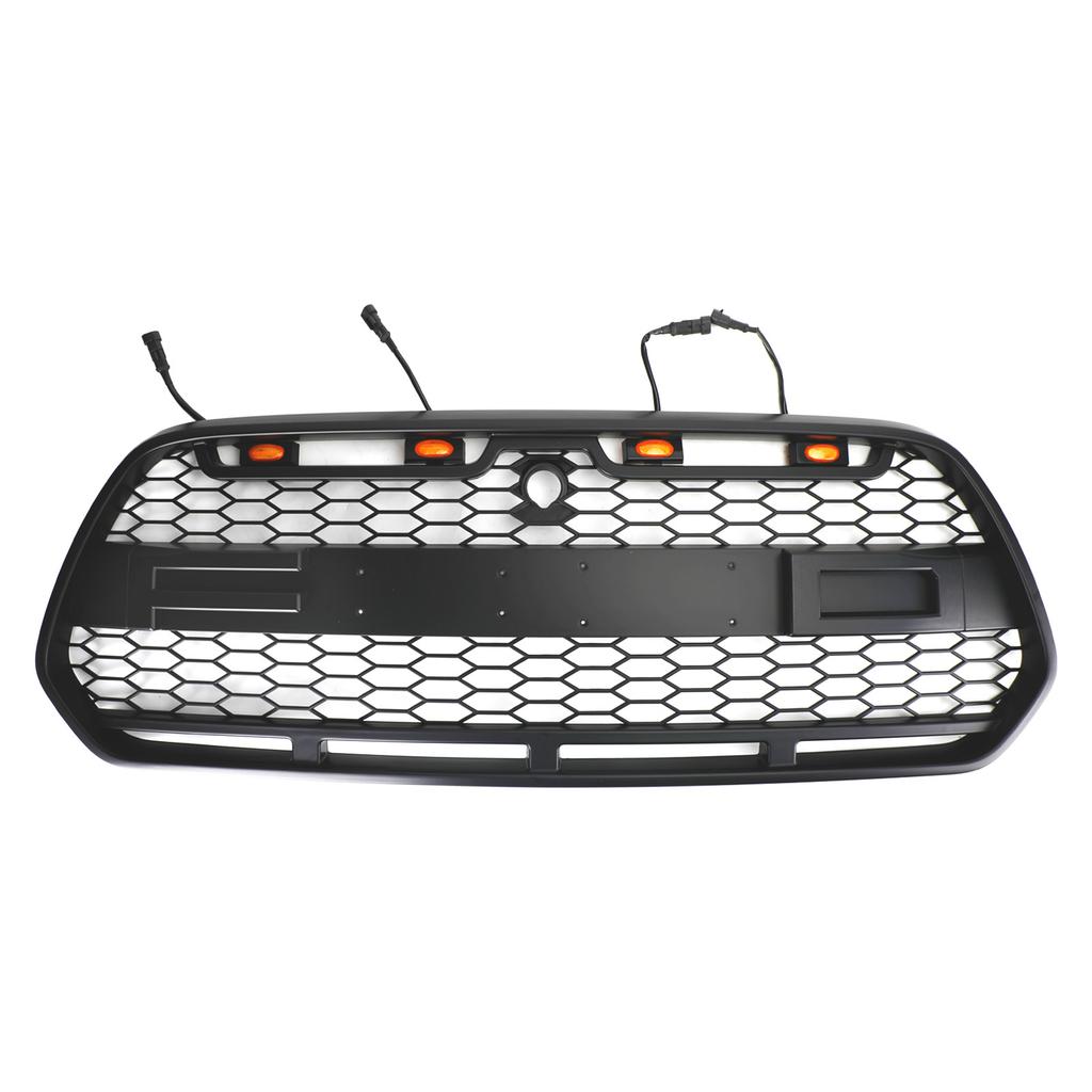 Matt Svart Främre Stötfångargrill med LED passar för Ford Transit MK8 2015-2018 Raptor
