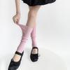 Spring Summer Simple Footstep Leg Warmers Women Personality Solid Color Foot Cover Fashion Versatile Girl Long Socks Leg Warmers
