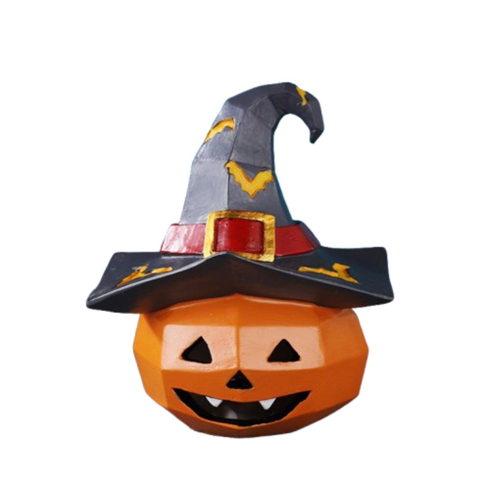 Festival Pumpkin Ghost Ornaments Resin Crafts Pumpkin Statue Home Party Decor