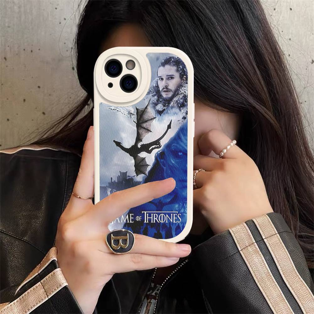 Film G-Game Of T-Thrones Leather Phone Case For IPhone 16 15 14 17 Pro Max 11 12 Mini Plus Soft Shell