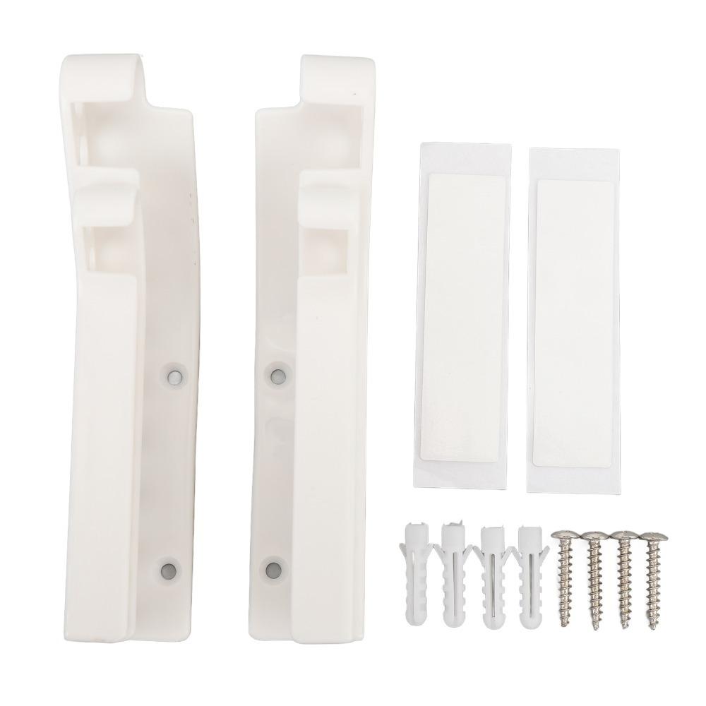 

2pcs Plastic Wall Mounted Battery Holder Black Space Saving Battery Storage Dispenser Compact White Battery Dispenser Container