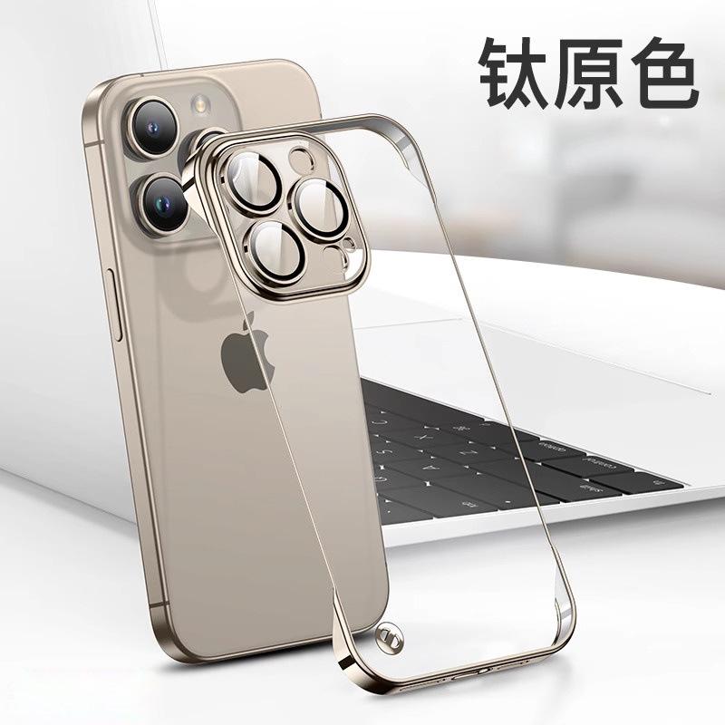 Applicable to Apple 11promax mobile phone case iPhone11 ultra-thin transparent borderless lens all-inclusive protective case hard