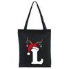 Christmas 26 English Letter Printing Tote Bag Shoulder Bag Women's New Large Capacity Go Out Portable